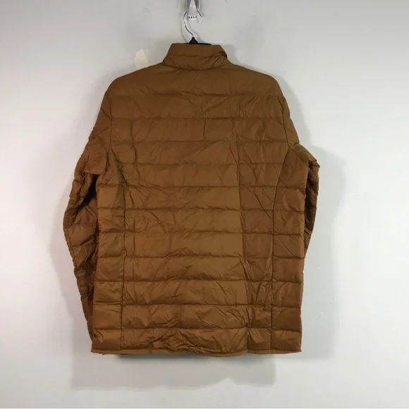 Eddie Bauer Down Packable Zip Down Jacket, Men's Size S - Golden Brown